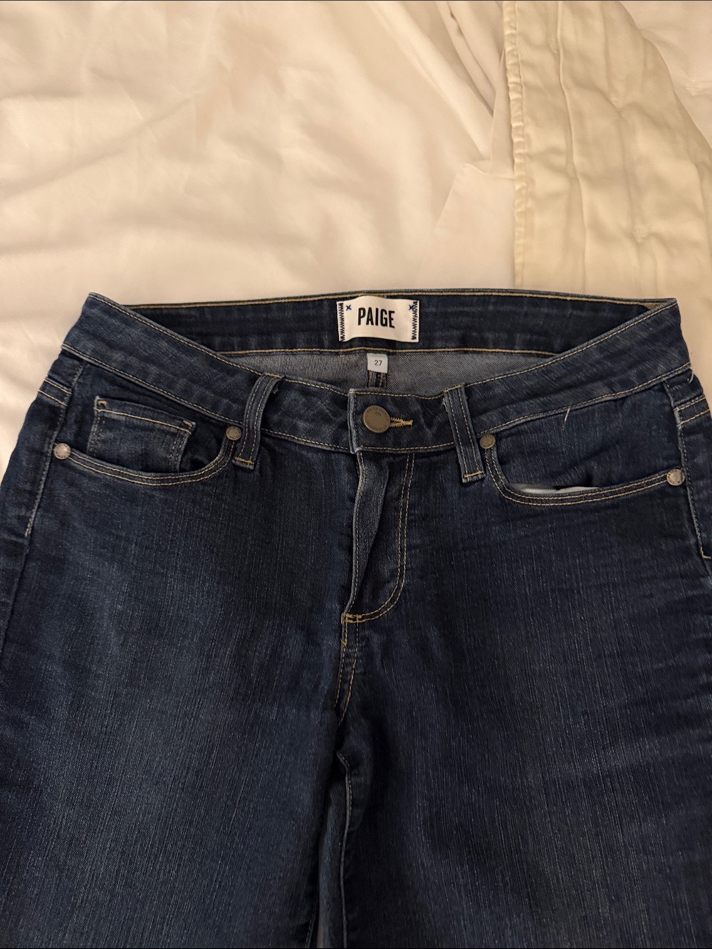 PAIGE Dark Indigo High-Rise Women's Jeans